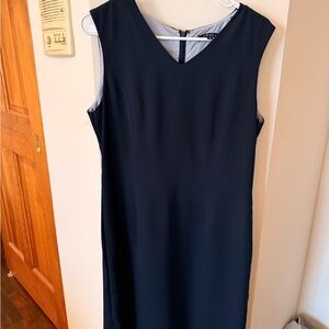 Corporate Navy Sleeveless Dress